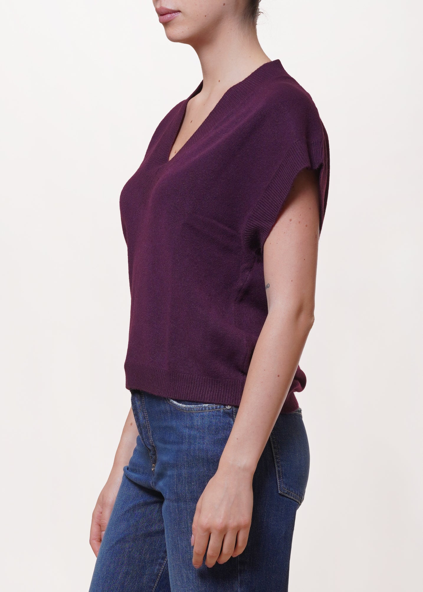 Maglietta Donna Angela Davis Con Scollo A V - Stampa Esclusiva Shop4Ever - Foto 2